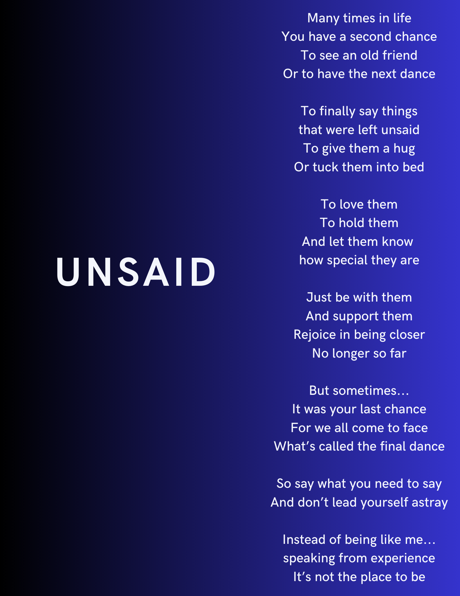 Unsaid — poem